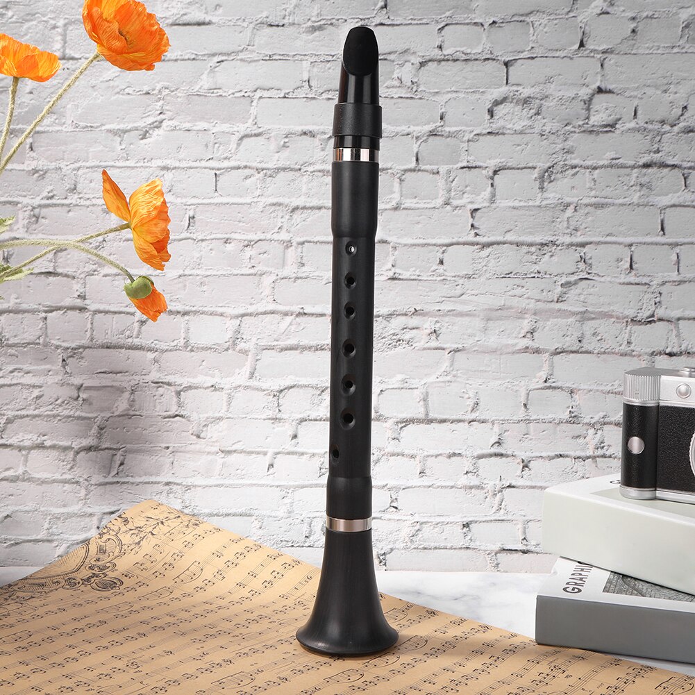 Mini Bb B Flat Clarinet Lightweight Pocket Clarionet Woodwind Instrument with Carrying Bags for Beginners Practice