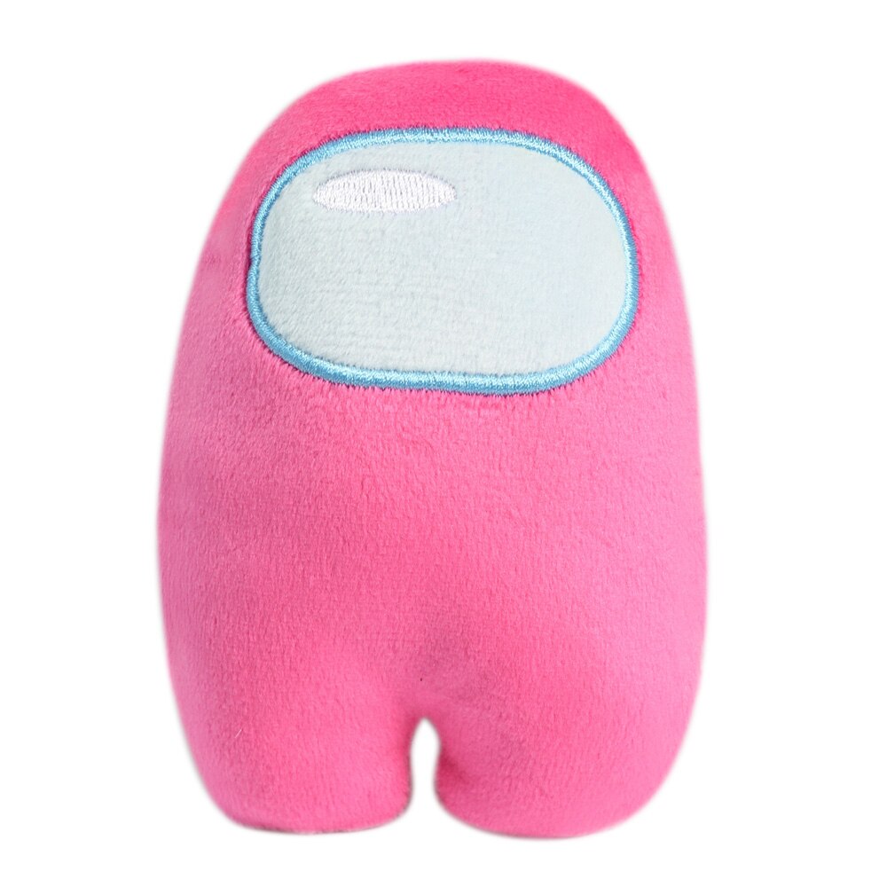 10CM Lovely Among Us Plush Toys Soft Solid Color Reliver Stress Toys Funny Cute Plushie Game Doll Kids: pink