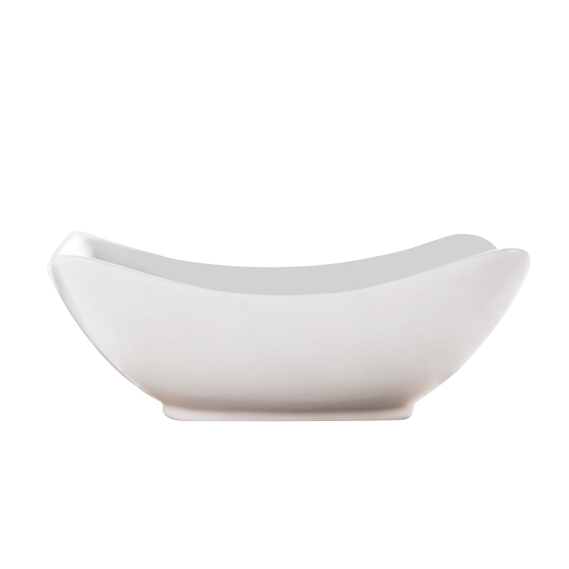Europe Style home kitchen white ceramic bowls porcelain tableware Boat Bowls salad bowls rice noodle bowls pigmented