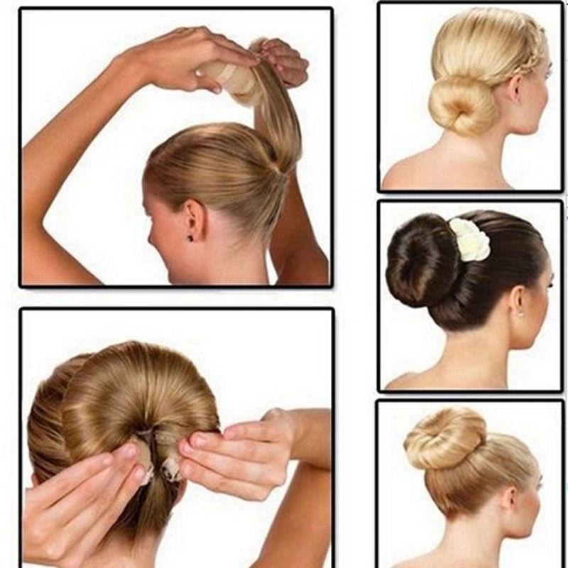 Buns 1 Kleine Elegante Casual Haar Magic Stijl Maker Vrouwen Foam Spons Styling