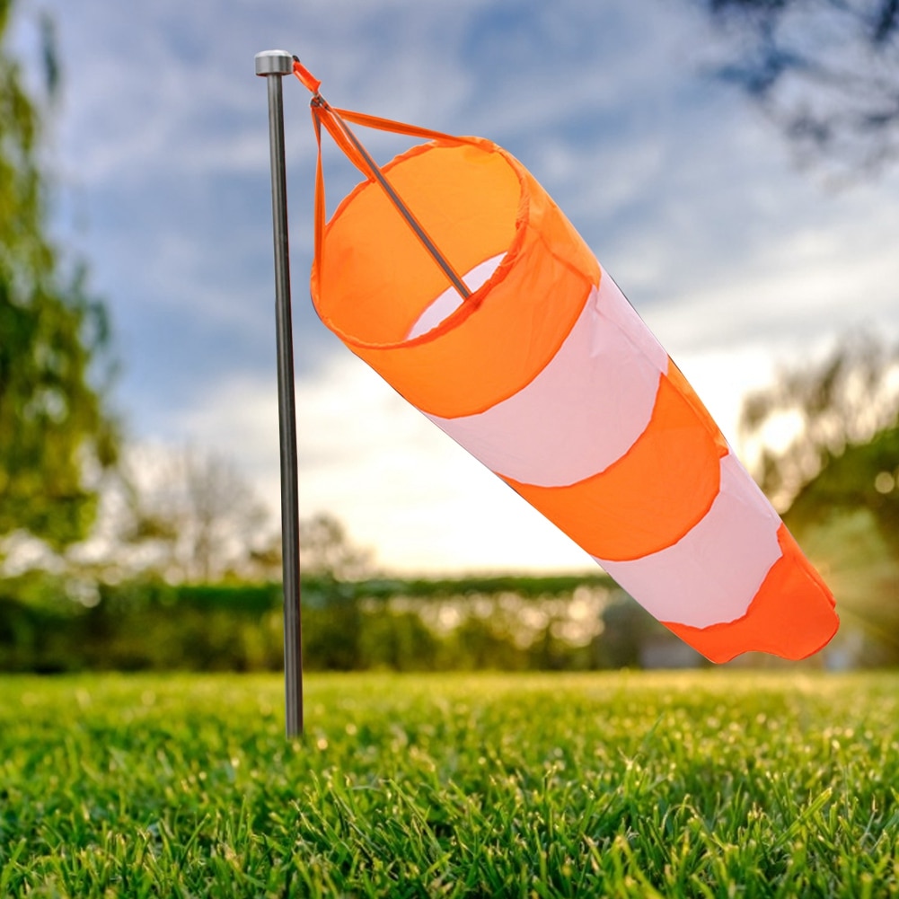 Nylon Airport Windsock -stop Outdoor Wind Measurement Sock Bag with Reflective Belt decor