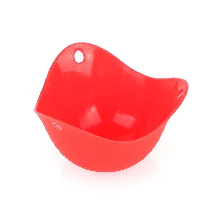 Chaudière à œufs en Silicone multicolore haute température, cuiseur à œufs en Gel de silice et: red