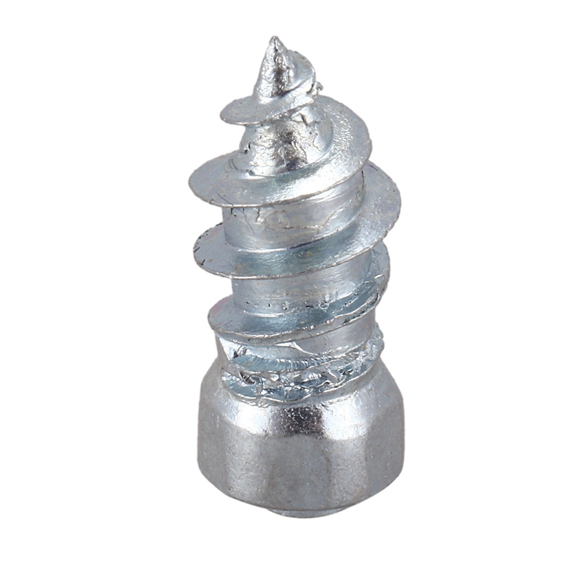 100Pcs 15mm/0.59 Inch Steel Wheel Tyre Stud Screws Snow Tire Spikes for Car Auto SUV ATV Snow Nail Anti-Slip Screws