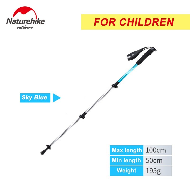 Naturehike – bâtons de randonnée ultralégers, bâtons de randonnée, camping familial: Children Sky blue