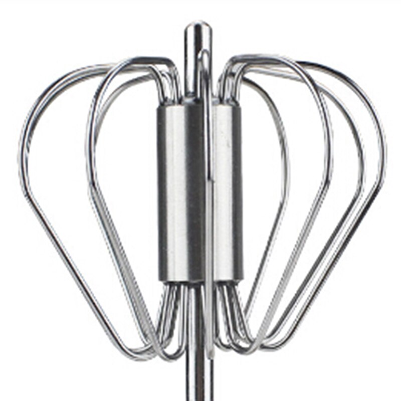 1pc metal ægslager metal håndtryk roterende halvautomatisk vispeskum rotere hånd køkken køkkenredskaber