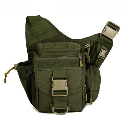 Dslr Camera Tas Leger Geneigd Schoudertas Mannelijke Handtas Toevallige Zadel Camouflage Schoudertassen Nylon Pack D548: Army Green