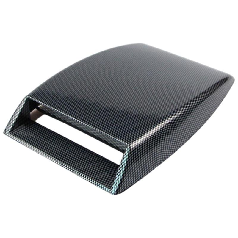 Deluxe Universal Cars 3D Decorative Flow Scoop Bonnet Vent Intake Hood Simulation Air Accessories for Auto Sedans SUV R8L0: Carbon fiber