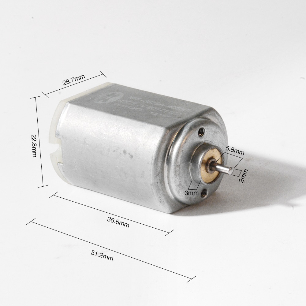 2-9V DC motor FF-390 PA, hair clipper drive motor, hair cut push motor 1500-8000RPM XFF-337SA for Kemei km etc