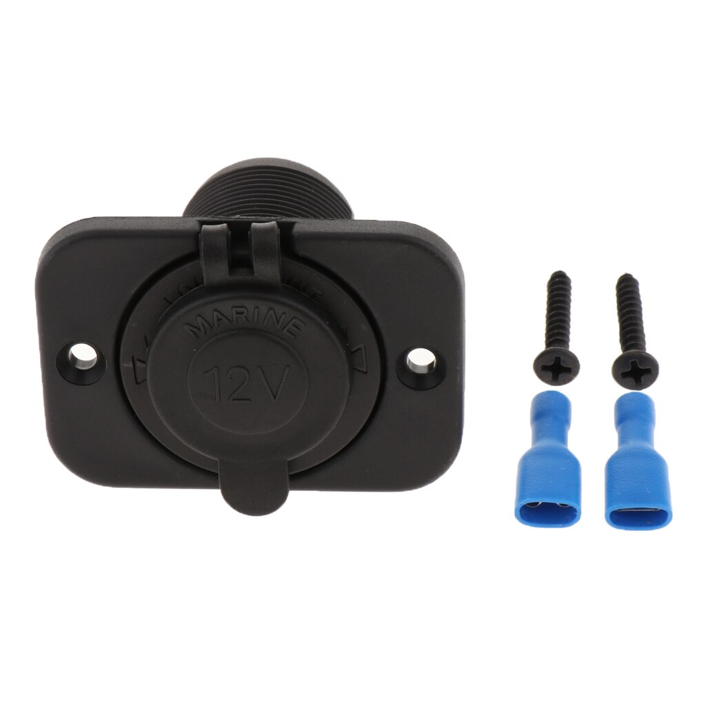 2x 12v 24v auton moottoripyörän veneen sytyttimen pistoke virtalaturin paneeli