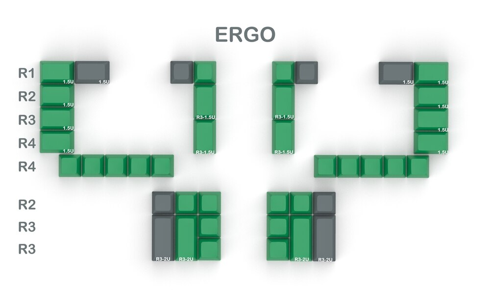 Domikey SA abs doubleshot keycap set Crisis SA profile for mx stem keyboard poker 87 104 gh60 xd64 xd68 xd84 xd96 xd75 xd87: SA Crisis Ergo