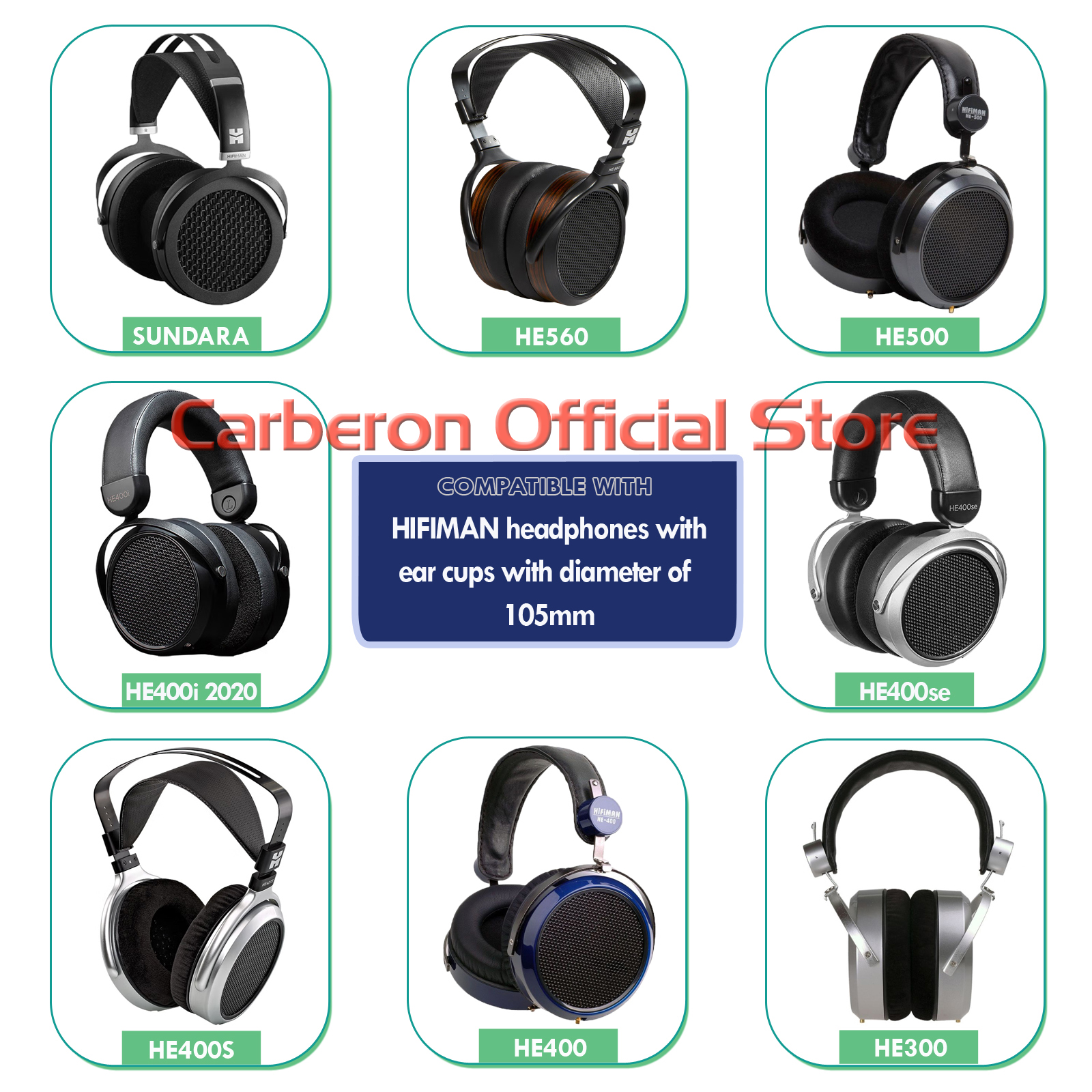 4 Stuks Oorkussens Plastic Frame Montage Ringen Voor Hifiman SUNDARA HE560 HE500 HE400 HE400se 400i 400 S HE300 HE350 Hoofdtelefoon