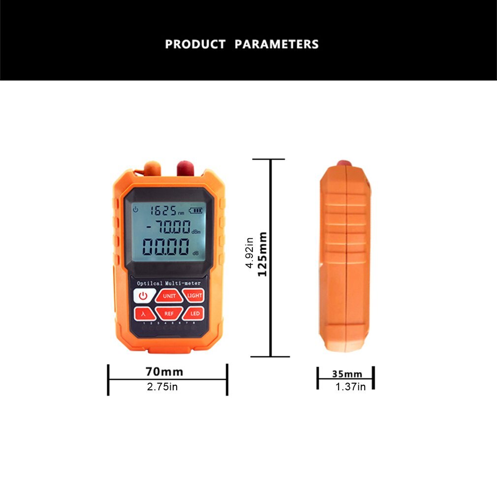 Outil de compteur de puissance à fibers optiques tout-en-un et localisateur de défauts visuels 5mW