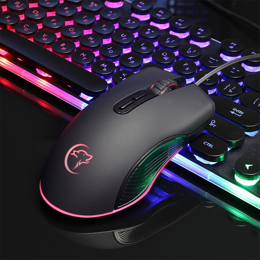 LED Optical USB Wired Gaming Mice Mouse 7Buttons 3200DPI Programmable Ergonomic Computer Silent PC Gamer Desktop Laptop