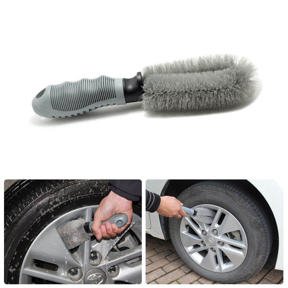 Auto Rim Handle Vehicle Cleaning Brush Cleaner Dust Remover Plastic Motorcycle Truck Washing Vehicle Wash Tire Cleaning Tools