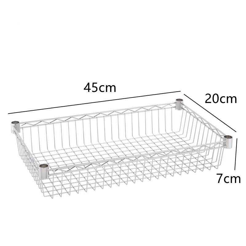 Diy Schrank Schublade Korb Küche Lagerung Regal Organizer Schiebe Schrank Korb Herausziehen Metall Schublade Typ Gittergewebe Korb: Braun