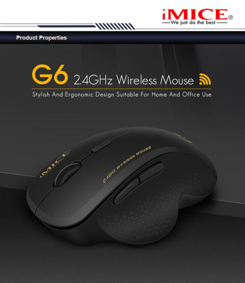 G6 Gaming Mouse Wireless Mouse 6 Buttons 1600DPI Optical USB Ergonomic Mice For PC Laptop Computer For Gamer Accessories