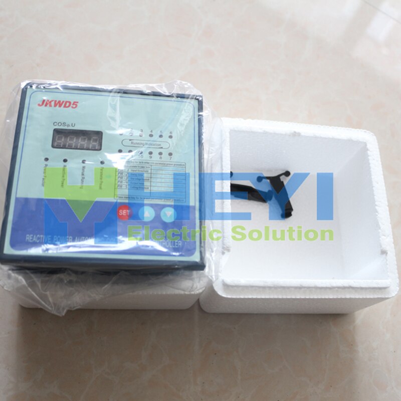 JKWD5 380V 12 Stappen Power Factor Controller Dynamische Soort Gevoelige Harmonische Circuit Input Reactief Vermogen Compensatie Controller