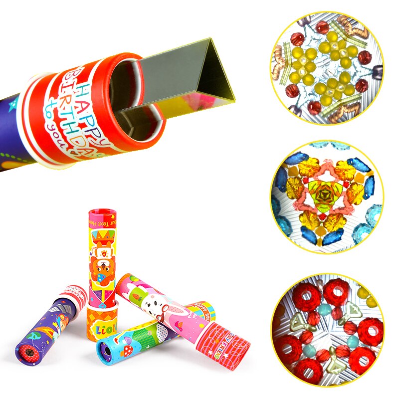 Cartoon Kaleidoscope Multi-prism Children's Handmade Diy Making Scientific Experimental Sensory Science Educational Toys