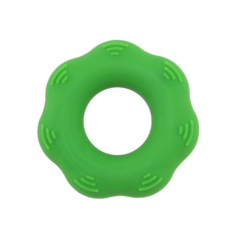 Anneau de préhension antidérapant en silicone pour la force et la résistance, balles thérapeutiques pour augmenter la force de l'avant-bras: Vert