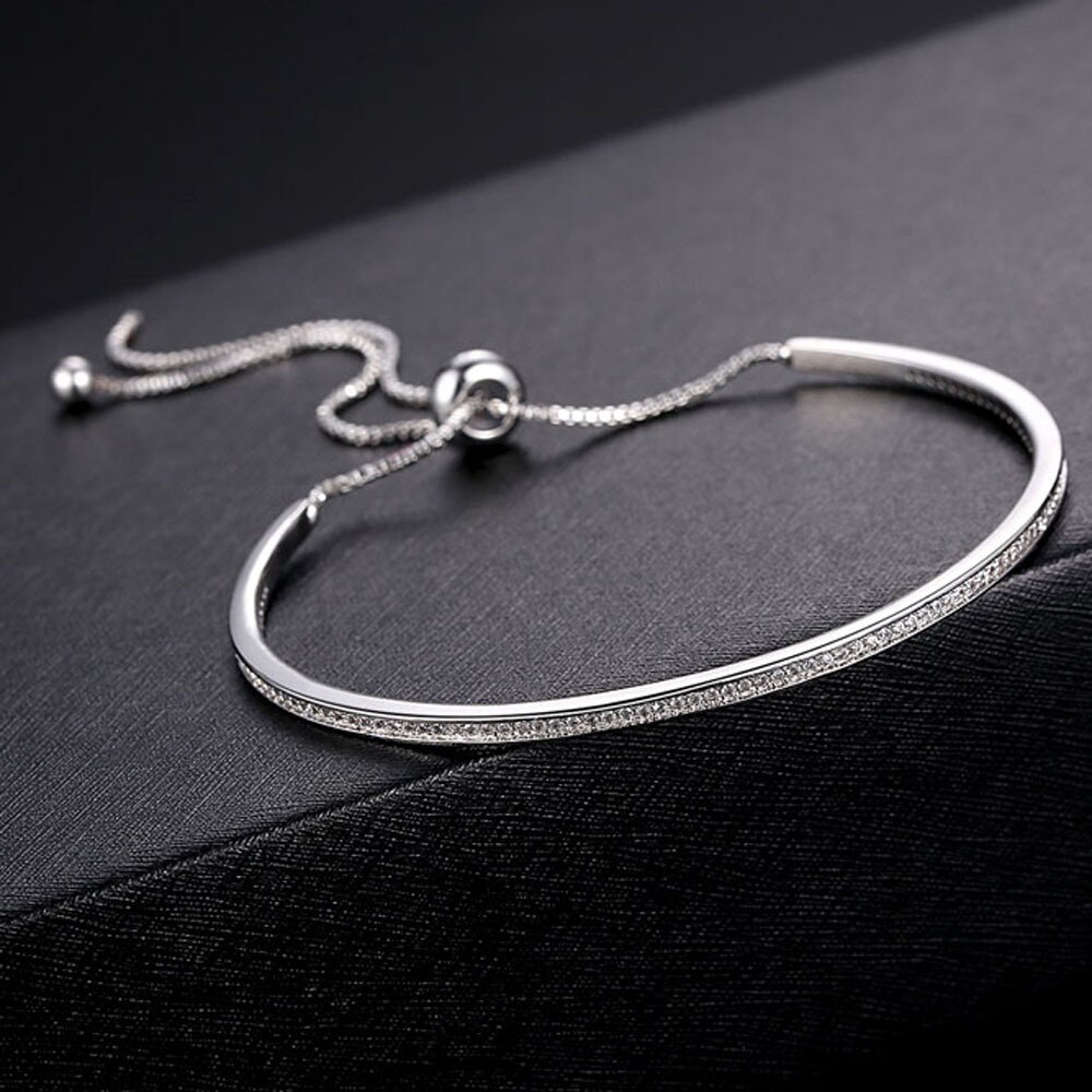 2020 di nuovo modo di lusso 925 sterling silver da tennis delle donne del braccialetto dei braccialetti per le donne regalo Di Natale del commercio all'ingrosso dei monili S5877: S5450