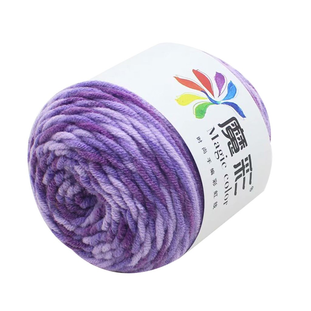 5 Strands Of Rainbow Plush Mink Cashmere Yarn Fine Hand-Knitting Thread For Woman Cardigan Scarf Suitable пряжа #3: E