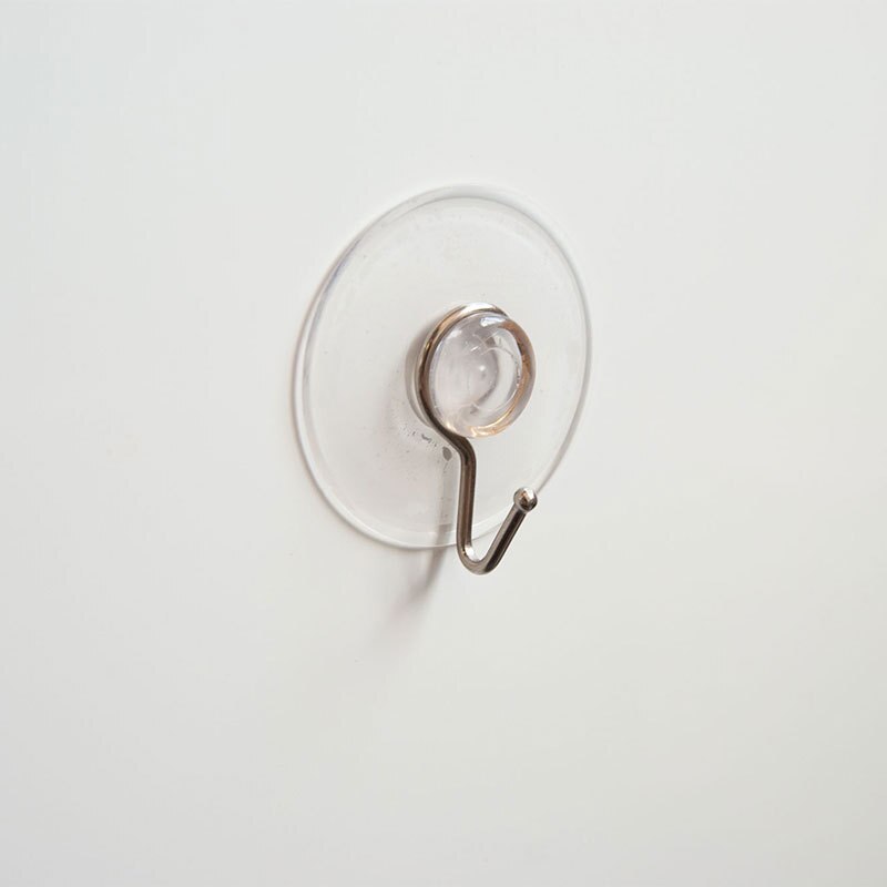 10 Windows Transparent Suction Cup Suction Cup Hook Clothes Jacket Metal Hook