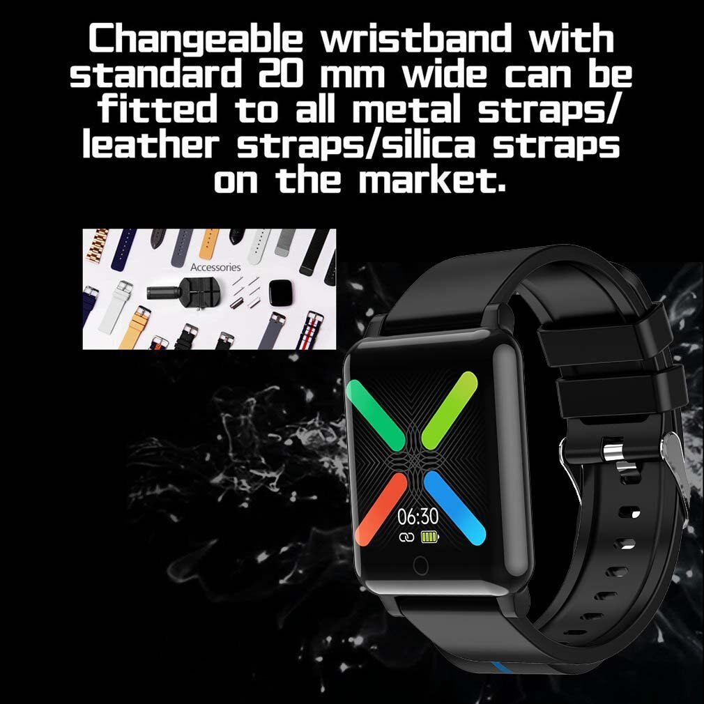 AD42 IP67 Waterdicht 1.3 Inch Full Touch Screen Hartslag Gezondheid Smart Sport Horloge