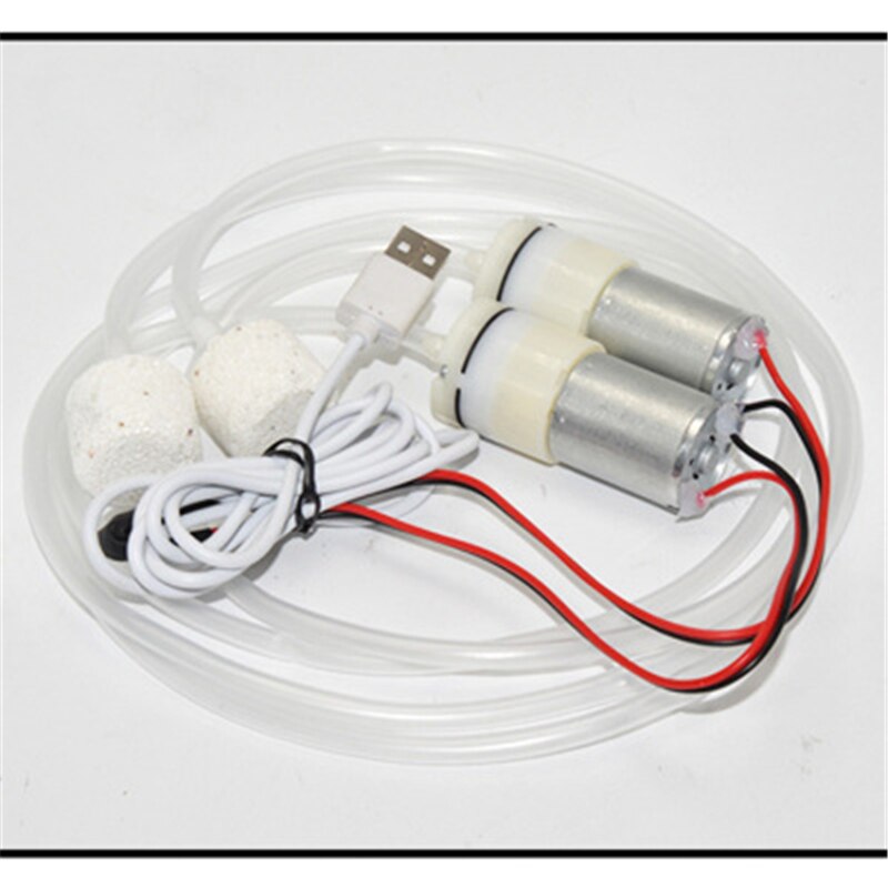 DC 5V Air Pomp Mini USB Oxygen Pump Electric Aquarium Pomps 5 V Volt Adjust Oxygen Volume Fishing Aquarium Car Aerator Fish DC5V: 2pcs Oxygen pump