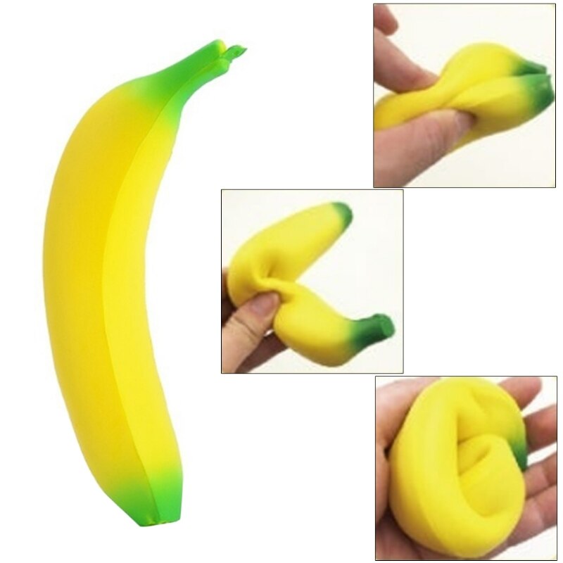 Sakte stigende skvis banan jumbo krem duftende reliever stress barn leketøy