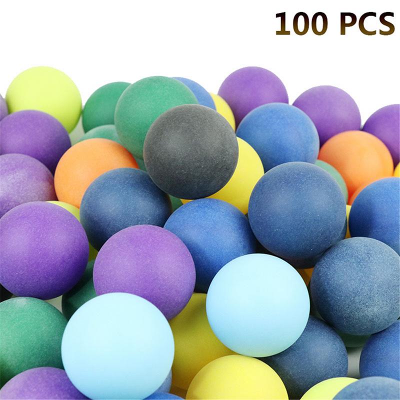 100 Uds. PP Material Pelotas de Ping Pong Juego de con pelotas de lotería de Ping Pong de Color puede ser herramienta para deportes al aire libre