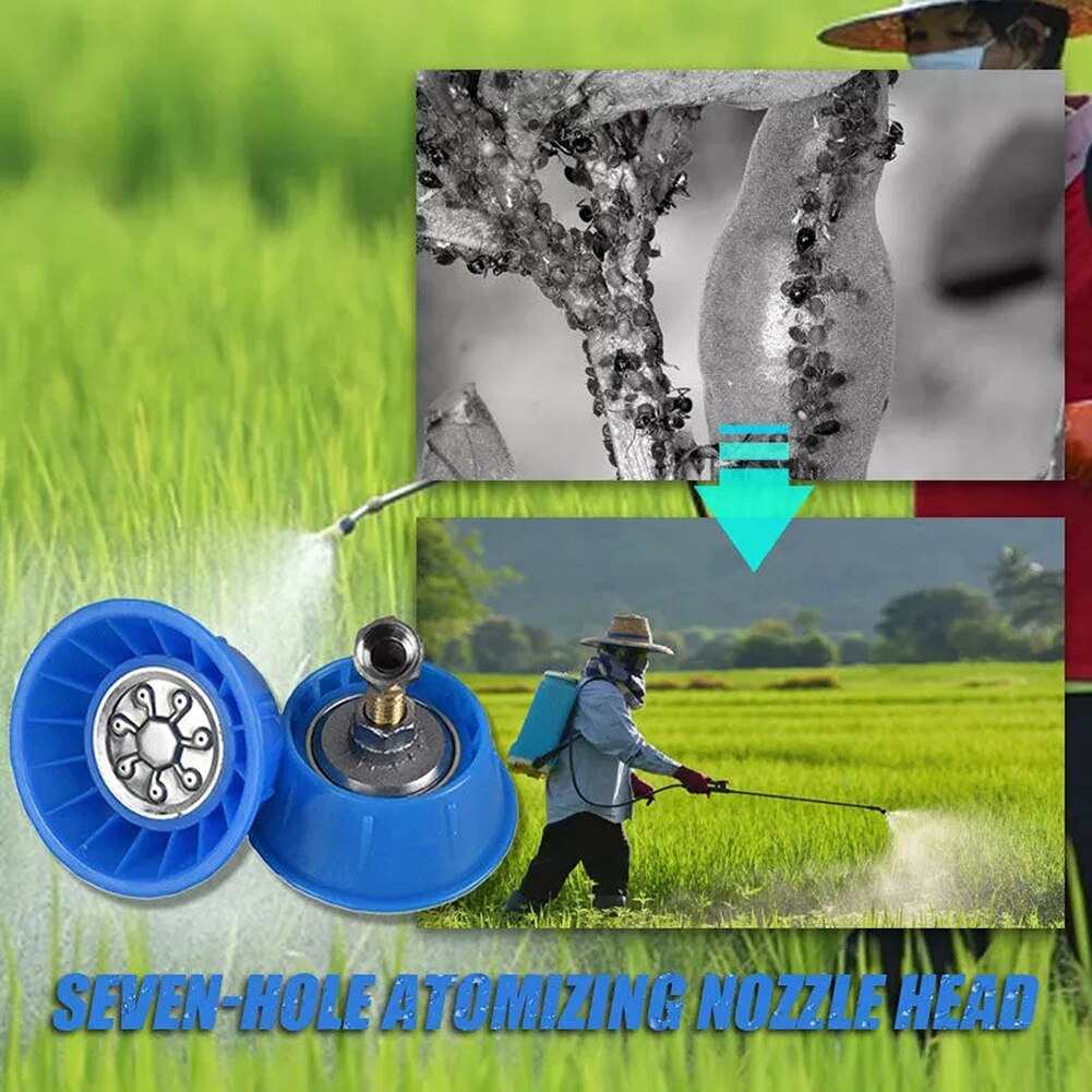 High Pressure Agricultural Electric Sprayer 7 Holes Fruit Tree Mist Pesticide Sprinkler Garden Irrigation Atomizing Nozzle M14
