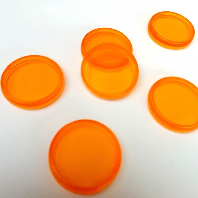 12PCS 23MM Notebook Binding Buckle Mushroom Disc Notebook Binding Notepad Plastic Loose-leaf Plastic Disc Buckle Paper Clip Ring: Orange