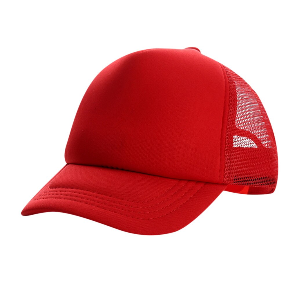 1PCS Della Protezione Dei Bambini Casual Maglia Pianura Berretto Da Baseball Regolabile Cappelli di Snapback Per Il Ragazzo Ragazza Hip Hop Trucker Cap Streetwear cappello papà: C