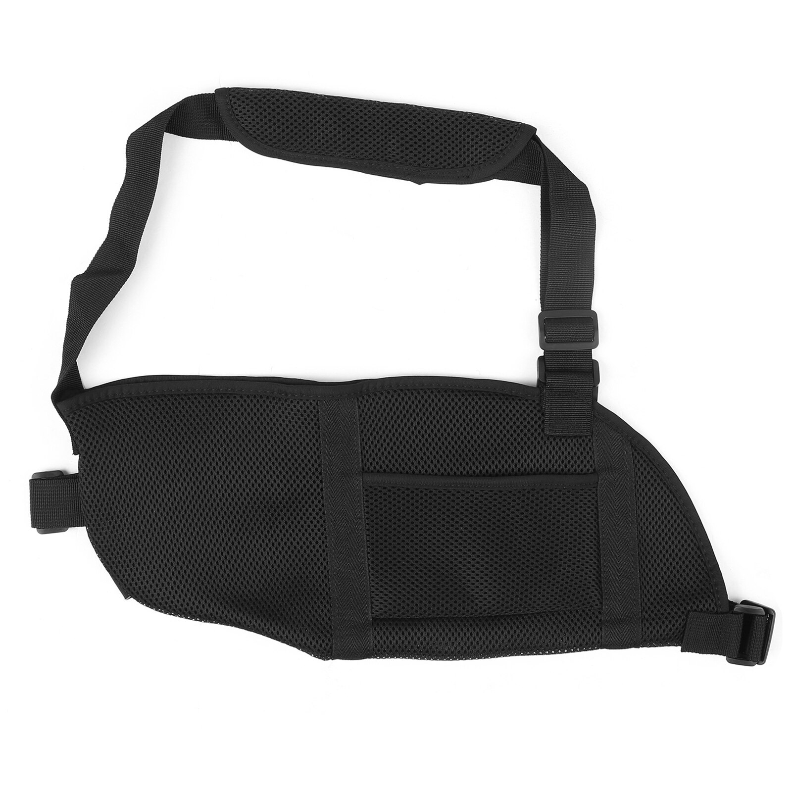 1Pc Adjustable Breathable Arm Sling with Waist Strap Lightweight Arm Wrist Fracture Support Strap Shoulder Injury Fixation Belt: Default Title