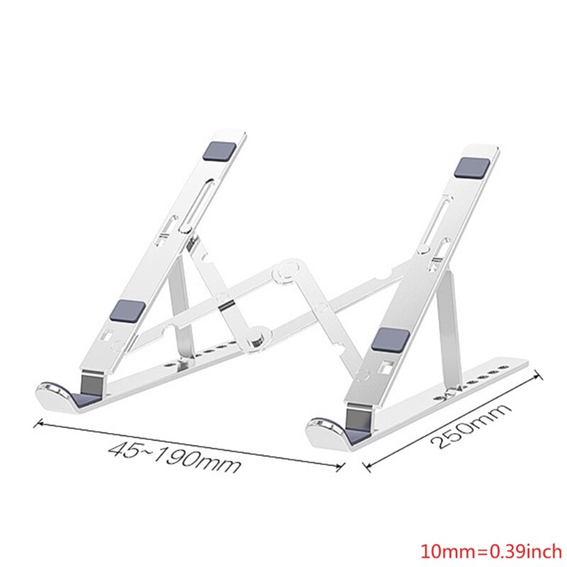 Laptop Stand, Multi-Angle Adjustable Aluminum Notebook Stand, Foldable Non-Slip