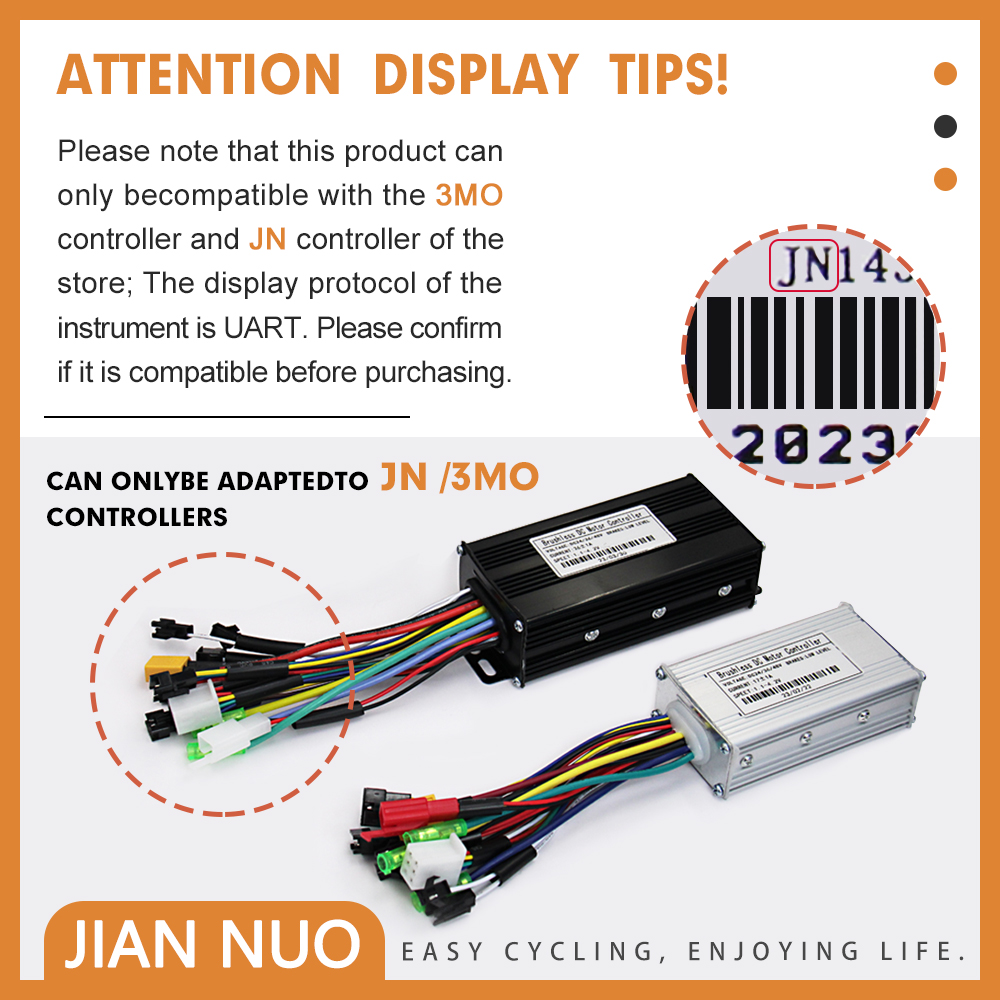 Kit Contrôleur LCD Pour Vélo électique – Écran étanche – Moteur Brushless 24V-48V 250W/350W