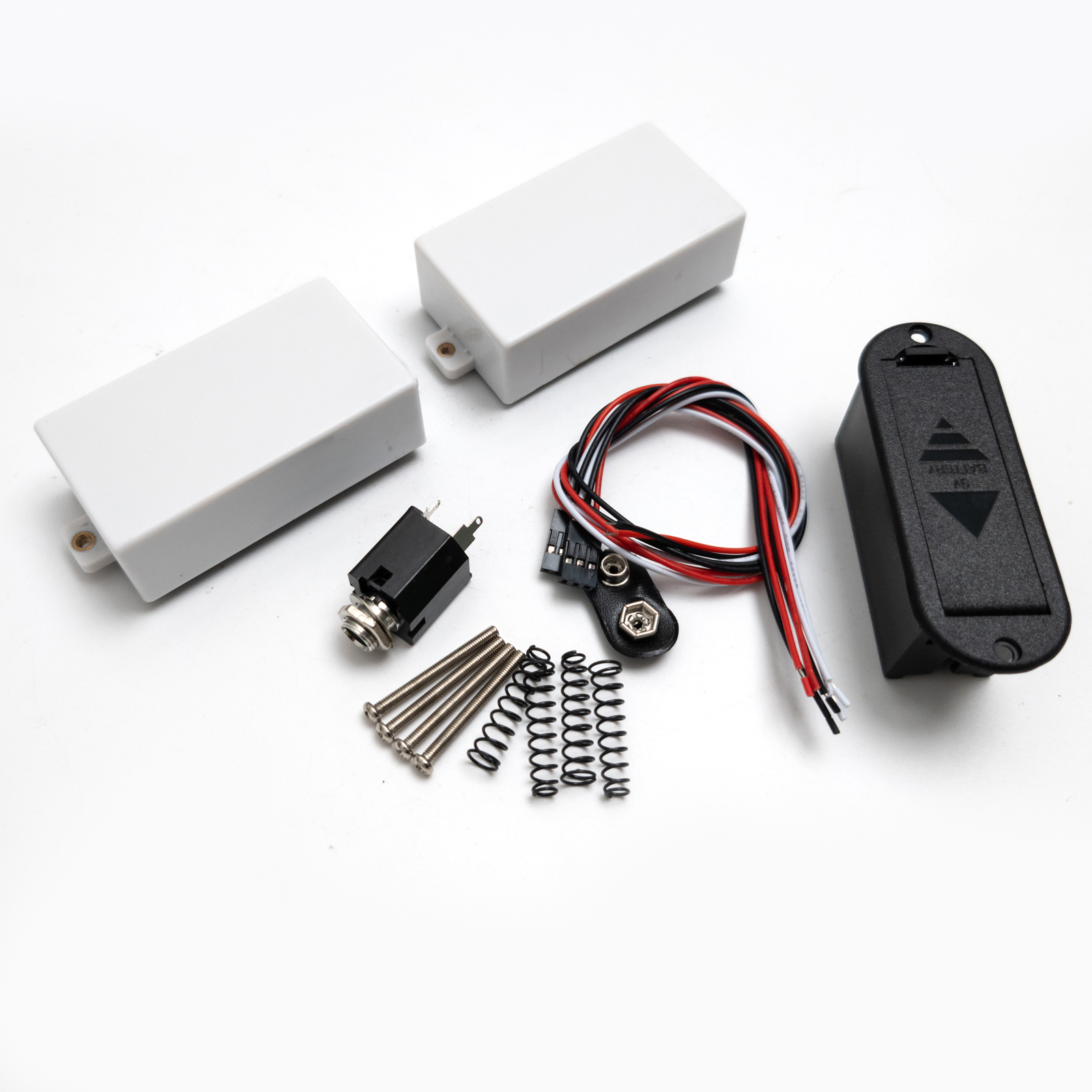 HH – micro actif blanc 81 85, ensemble de micros Humbucker pour guitare électrique, Pots à arbre court et câblage, Accessoires de guitare: Gris clair