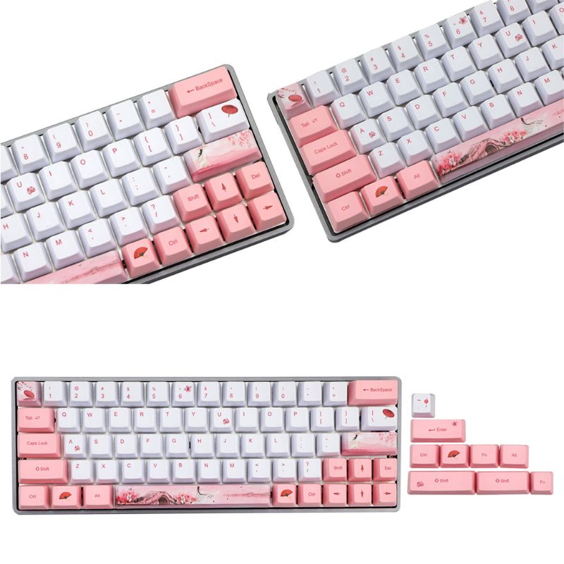 Pinguino a Sublimazione Tastiera Meccanica Carino Copritasti PBT OEM Profilo Keycap per GH60 GK61 GK64 Tastiera