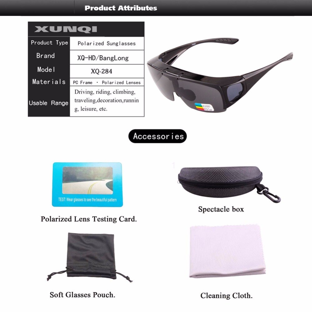 Night Vision Flip-up sSunglasses Polarized Glasses Fit Over Prescription Glasses UV400 Lens Covers Glasses