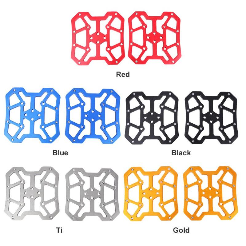 2pcs Aluminum Alloy Bicycle Clipless Pedal Platform Adapters for SPD KEO Pedals MTB Mountain Road Bike Accessories