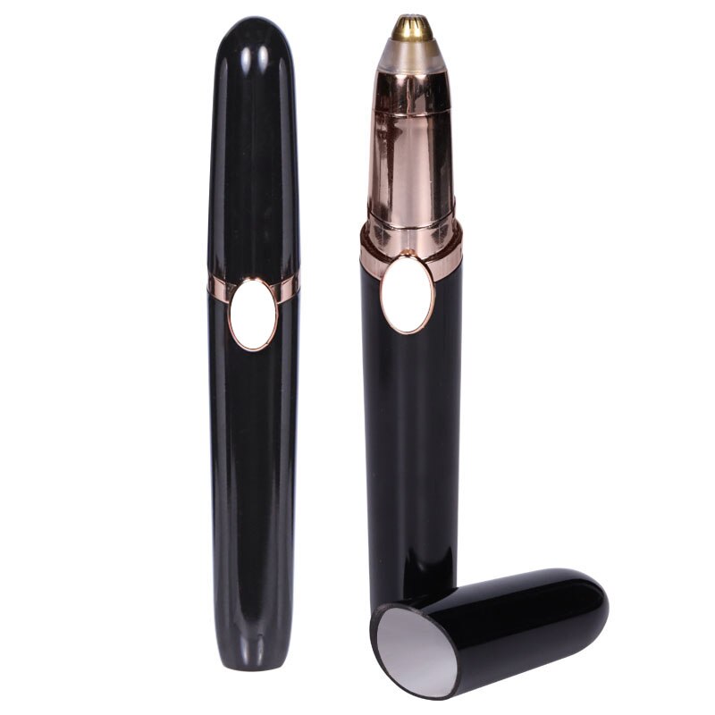 Klassieke veilige elektrische gezichts- en wenkbrauwschaar, mini draagbare tondeuse voor vrouwen, lichaamsscheerapparaat, verwijderaar van scheermesjes en epilator.: Op batterijen 003