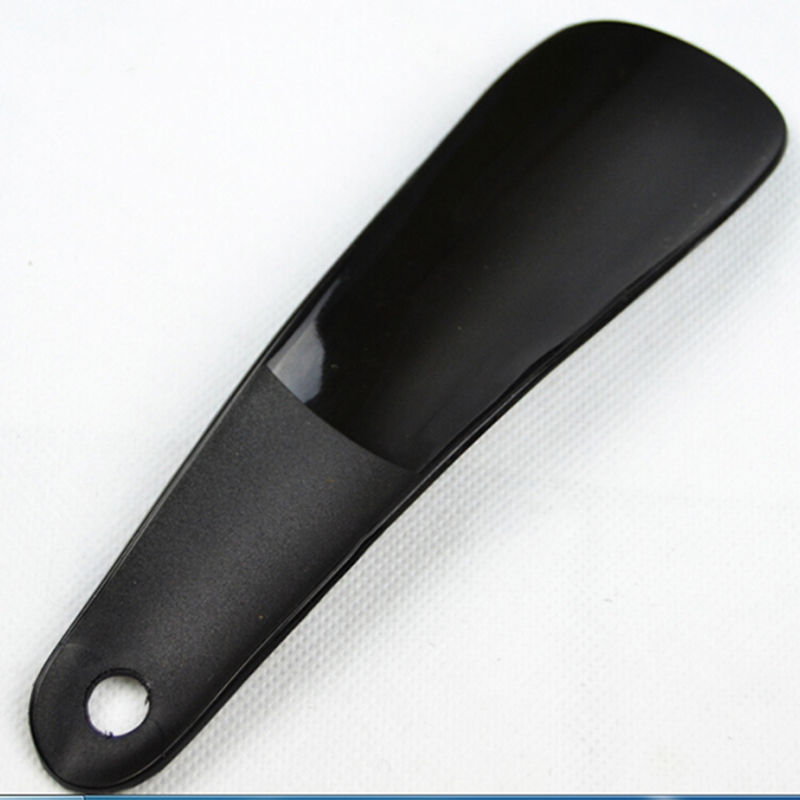 16CM Shoe Horns Black Plastick Shoe Horn Spoon Shape Shoehorn Shoe Lifter Flexible Sturdy Slip: Black