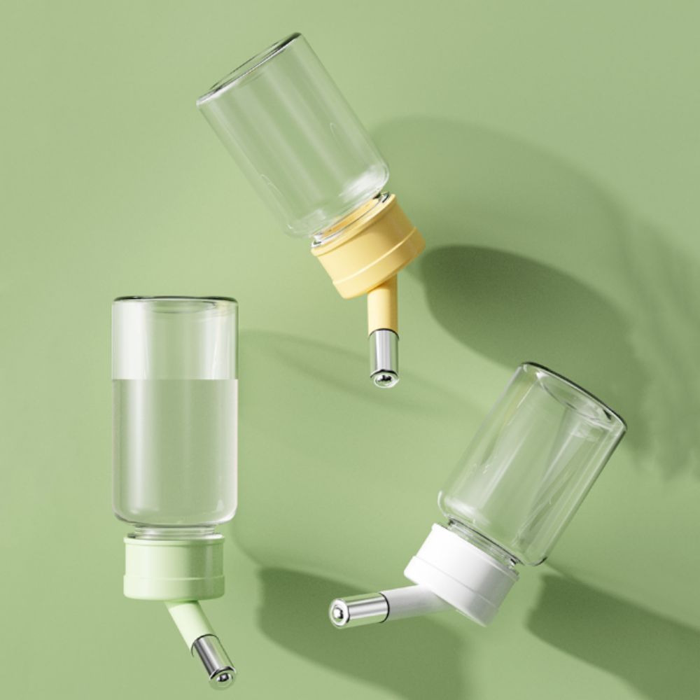 Automatic Hamsters Water Bottle Hanging Water Dispenser Bead Head Watering Bottle Drinking Supply for Small Animals