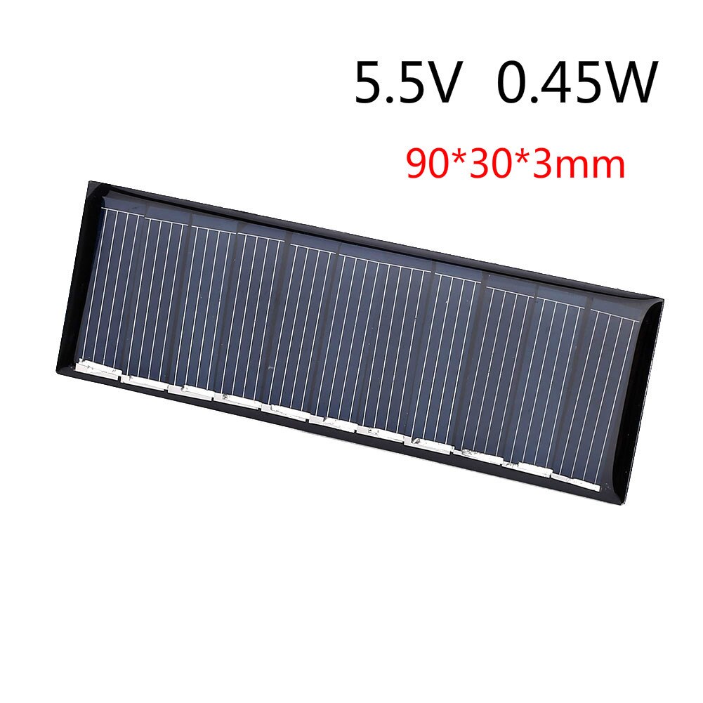 USB Solar Panel Outdoor Portable 5V 6V Solar Charger Pane Climbing Fast Charger Tablet Solar Generator Travel 0.15W 0.45W 1W 5W: 5.5V 0.45W