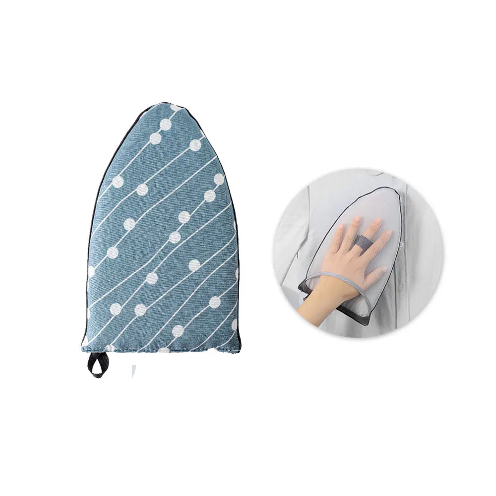 1pc Kleding Kledingstuk Stoomboot Mouw Strijkplank Houder PortabLe Ijzeren Tafelrek Handheld Mini Strijkpad Hittebestendige Handschoen: Rood