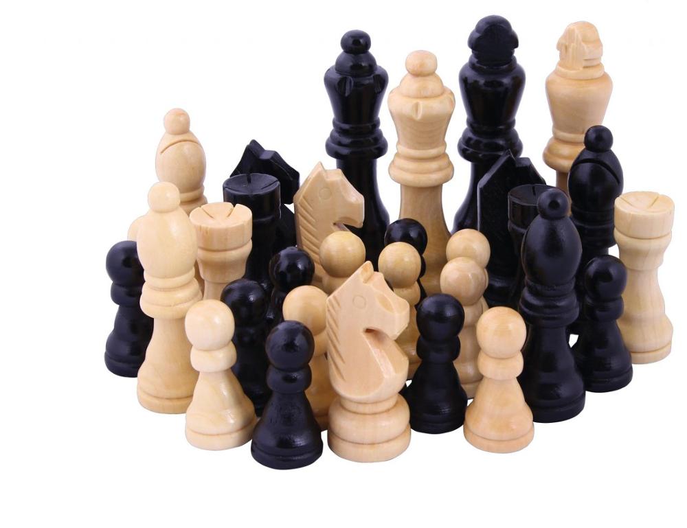 Hi Professionele Schaken Dammen Backgammon Sets Houten En Plastic Opties: Walnut Chess Pieces Big Size
