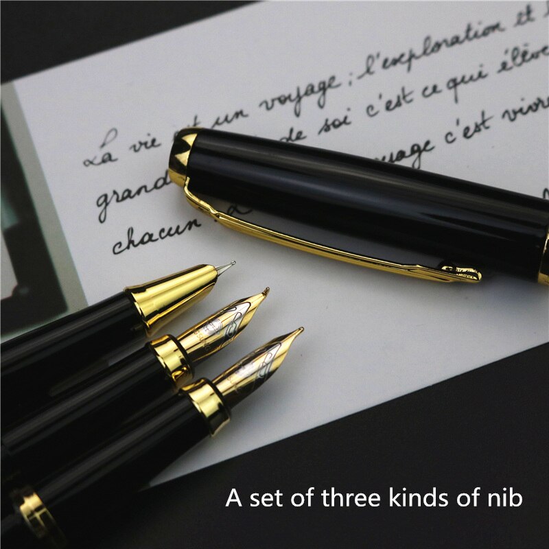 3 in 1 fountain pen with box Birthday pen Good luxury iraurita pens Different writing nibs thicknesses