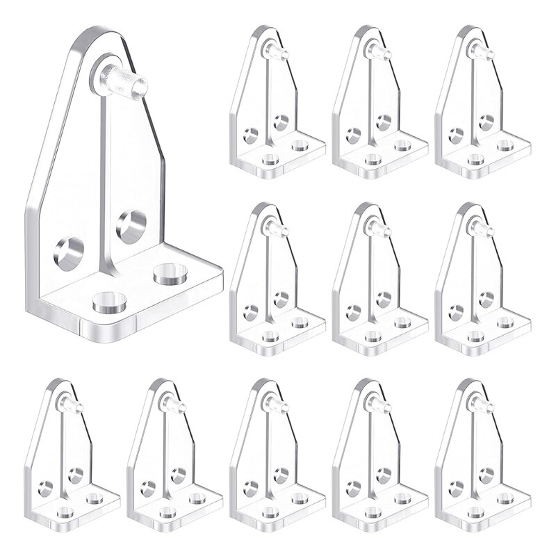 10pcs Hold Down Brackets Clear Plastic Blinds Bottom Rail Holder Clips for 2 Inch Horizontal Blinds Window Shades