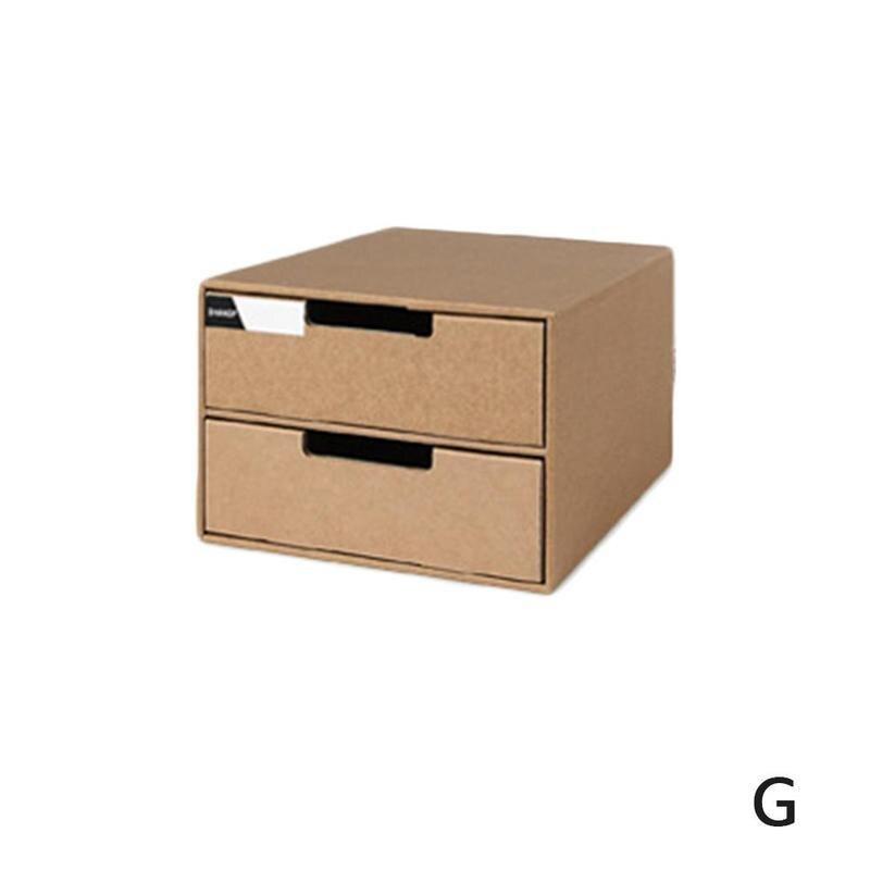 Desktop File Storage Finishing Box Multi-layer DIY Desk Organizer Cabinet Holder Paper Stationery Office Drawer Cabinet Fil I0P2: G