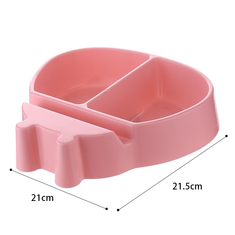 Plastic Fruit Plate Dish for Nuts Dry Fruits Lazy Snack Bowl Melon Seeds Candy Storage Box Organizer with Phone Holder: Pink